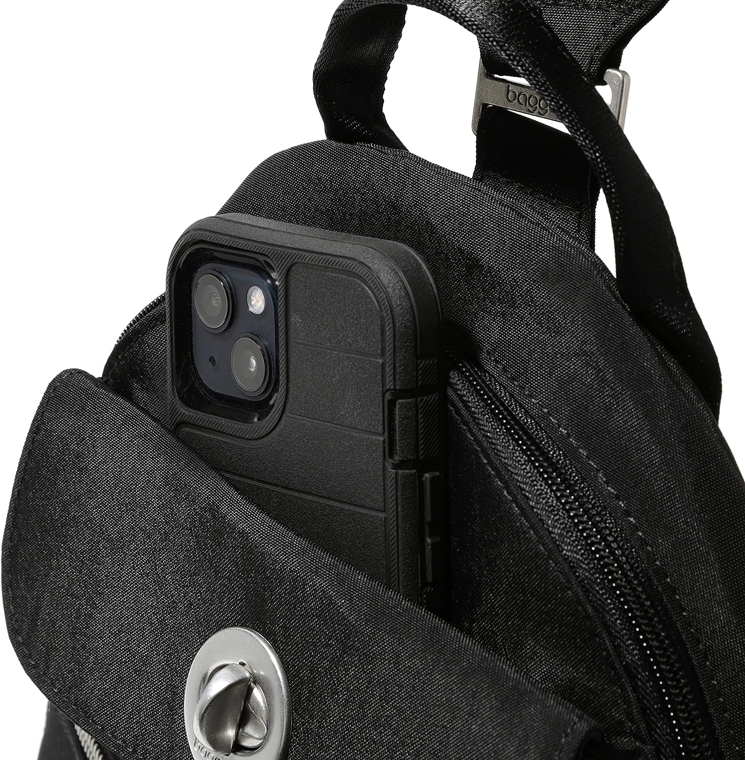 Baggallini womens Naples Convertible Backpack, Black, One Size US