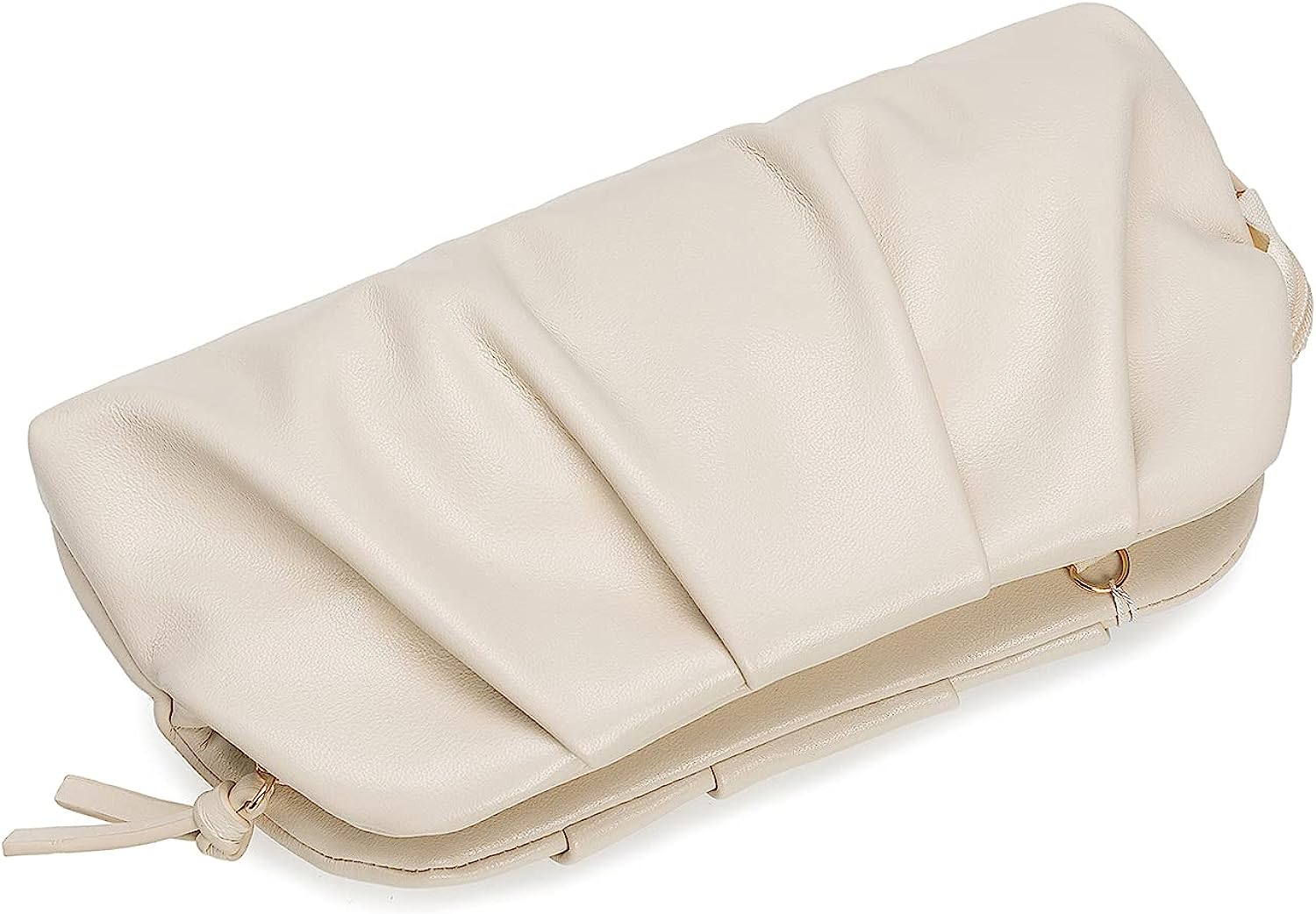 CHARMING TAILOR Chic Soft Vegan Leather Clutch Bag Dressy Pleated PU Evening Purse for Women CHARMING TAILOR Chic Soft Vegan Leather Clutch Bag Dressy Pleated PU Evening Purse for Women