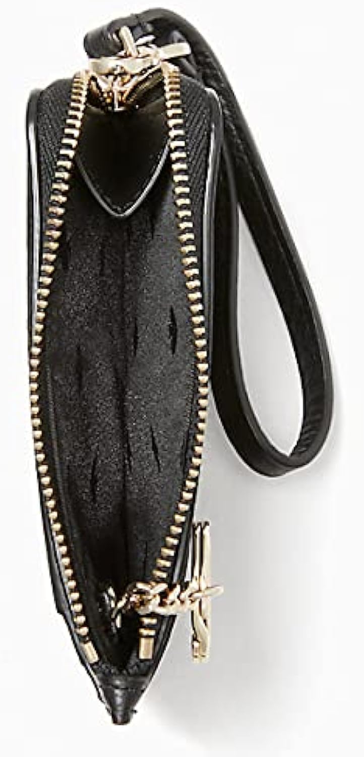 Kate Spade New York Leila Leather Card Holder Wristlet, Black Kate Spade New York Leila Leather Card Holder Wristlet, Black