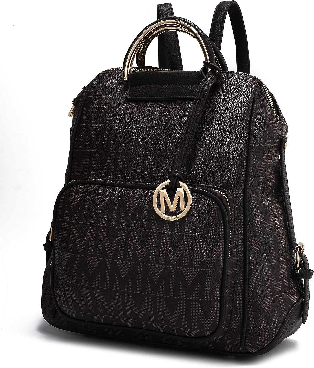 MKF Collection Vegan Leather Backpack Purse for Women - Ladies Fashion Travel - Big Bookbag Top-Handle