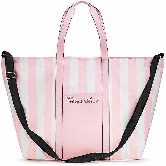 Pink Stripe Tote Bag Weekender Victoria's Secret
