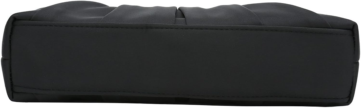 CHARMING TAILOR Clutch Evening Bag Elegant Pleated Satin Formal Handbag Simple Classy Purse for Women