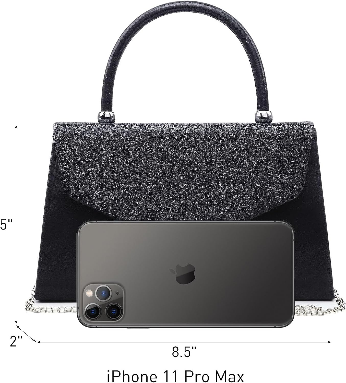 Dasein Womens Evening Bag Party Clutches Wedding Purses Cocktail Prom Handbags with Frosted Glittering