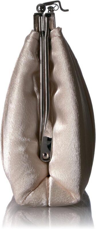 Jessica McClintock Blaire Womens Satin Frame Evening Clutch Bag Purse with Shoulder Chain Included Jessica McClintock Blaire Womens Satin Frame Evening Clutch Bag Purse with Shoulder Chain Included