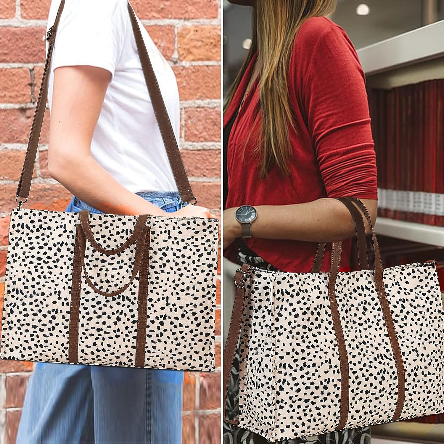 Laptop Tote Bag for Women Work 15.6 inch Canvas Shoulder Bags Computer Messenger Purse Teacher Handbag Office Briefcase Laptop Tote Bag for Women Work 15.6 inch Canvas Shoulder Bags Computer Messenger Purse Teacher Handbag Office Briefcase