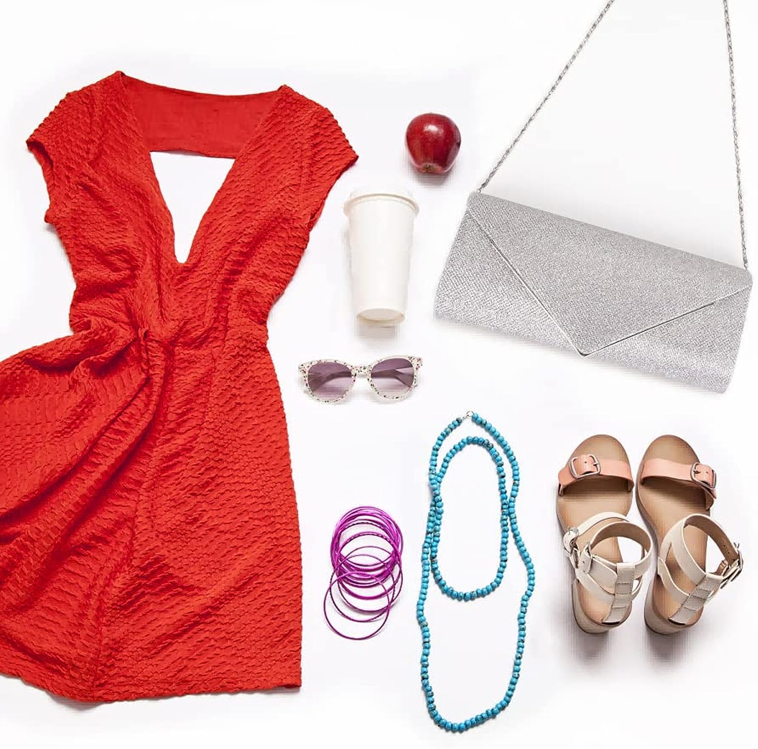 Larcenciel Clutch Purses for Women, Sparkling Envelope Evening Bag with Detachable Chain Larcenciel Clutch Purses for Women, Sparkling Envelope Evening Bag with Detachable Chain