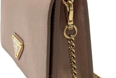 prada cipria beige vitello move leather chain wallet crossbody bag 1bp021 review