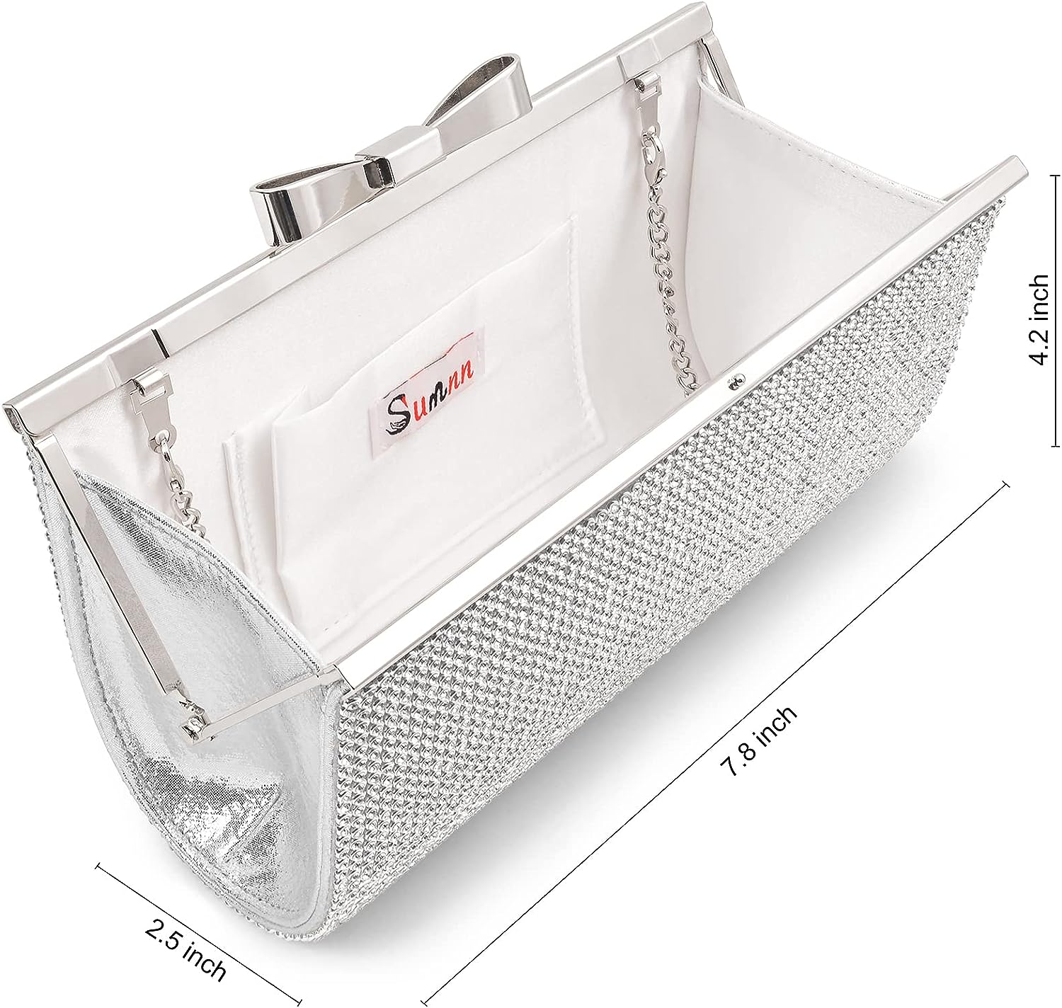 Sumnn Evening Clutch Bag Cocktail Prom Sparkly Rhinestone Crystal Bride and Bridesmaid Wedding Party Formal Purses for Women Sumnn Evening Clutch Bag Cocktail Prom Sparkly Rhinestone Crystal Bride and Bridesmaid Wedding Party Formal Purses for Women