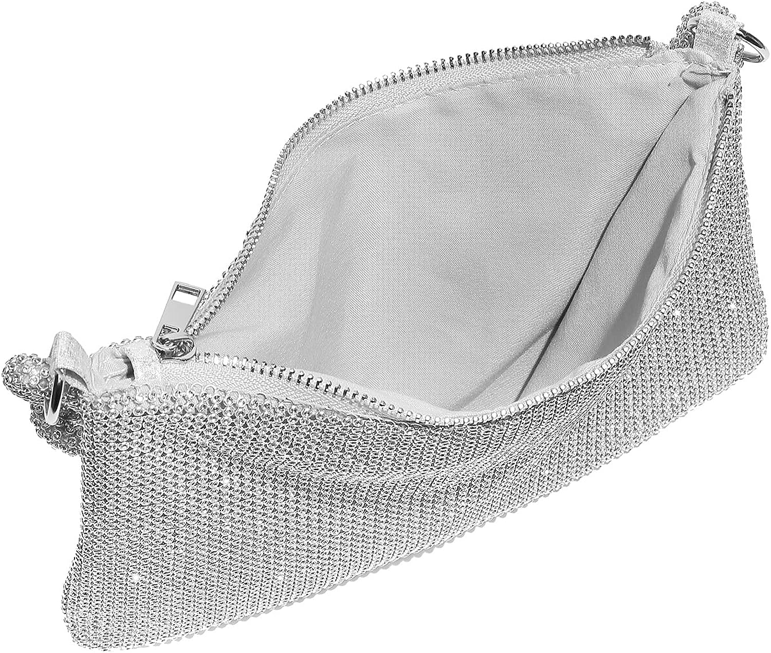 YUWITA Rhinestone Purse Women Evening Glitter Sparkly Mini Bag