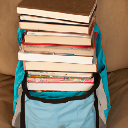 how many books can you put in an empty backpack