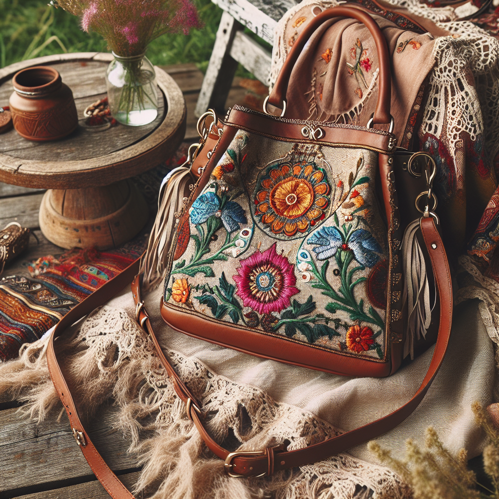 how do i style a handbag with a boho outfit