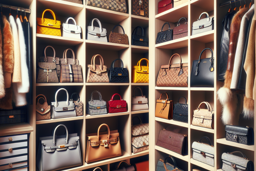 how to store designer handbags in closet