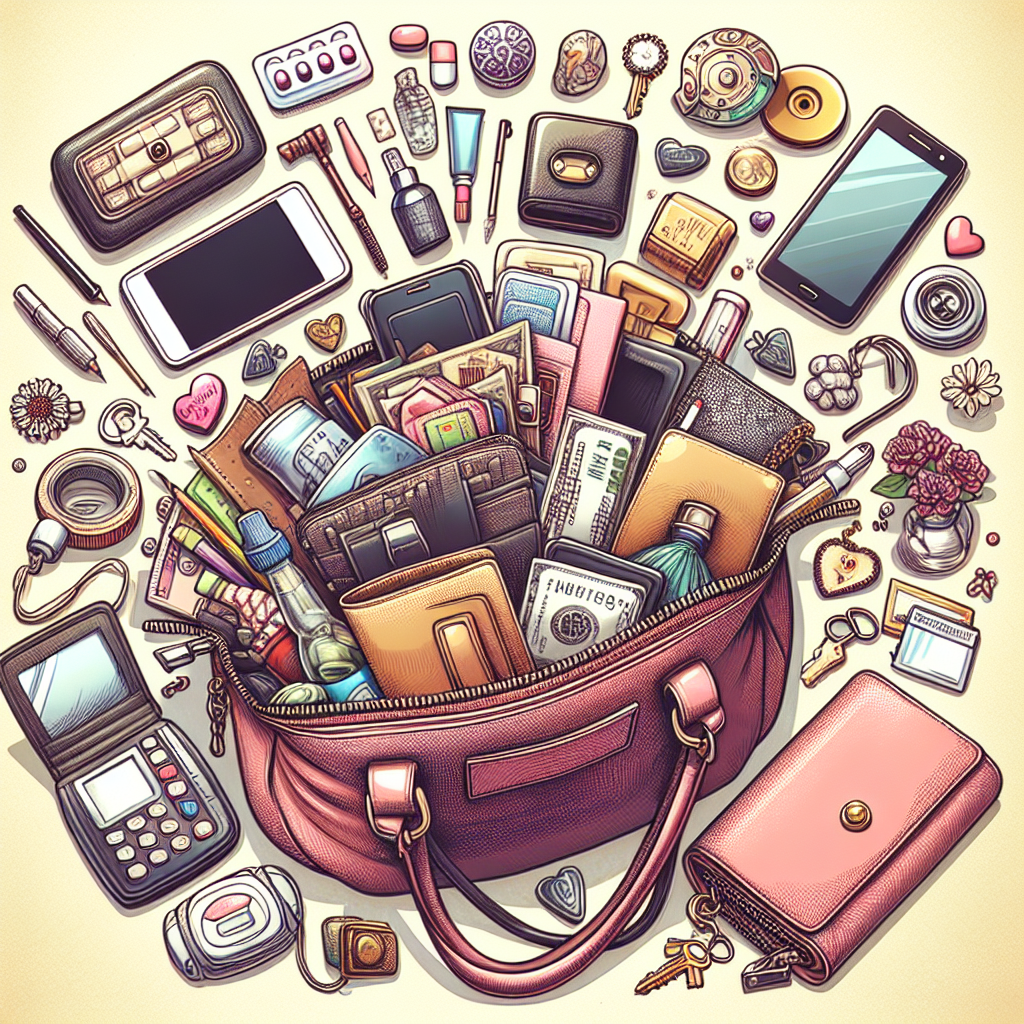 what can you find in a womans handbag