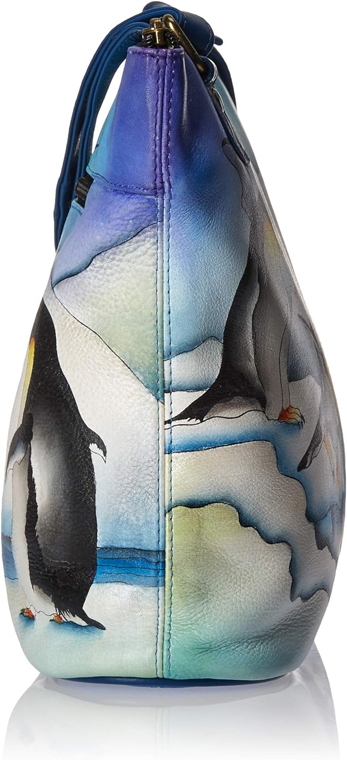 Anna by Anuschka Hand Painted Women’s Genuine Leather-Two-Sided Zip Travel Organizer