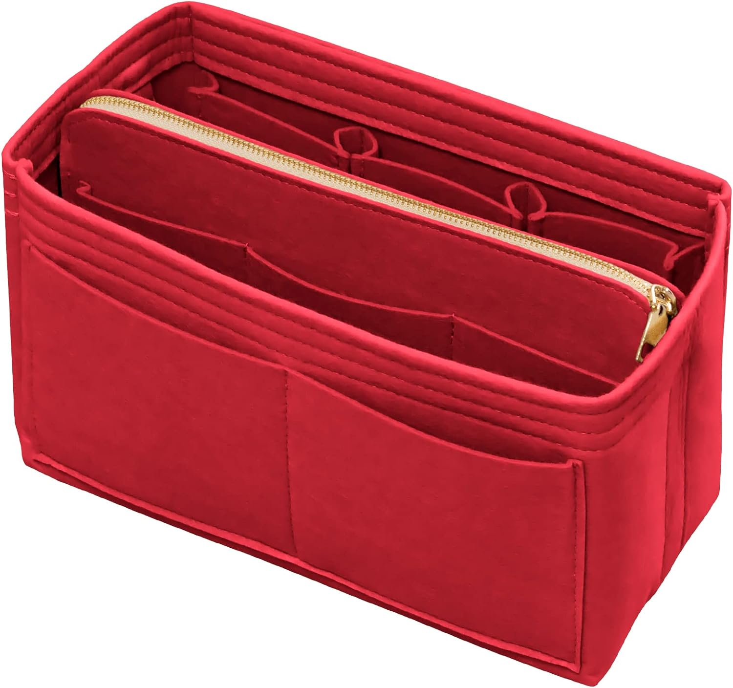 DailyPlus Purse Organizer Insert with Zipper Felt Bag Organizer Handbag Organizer Insert Bag in Bag Organizer with Key Chain for Tote Purse Bag Pink Small DailyPlus Purse Organizer Insert with Zipper Felt Bag Organizer Handbag Organizer Insert Bag in Bag Organizer with Key Chain for Tote Purse Bag Pink Small