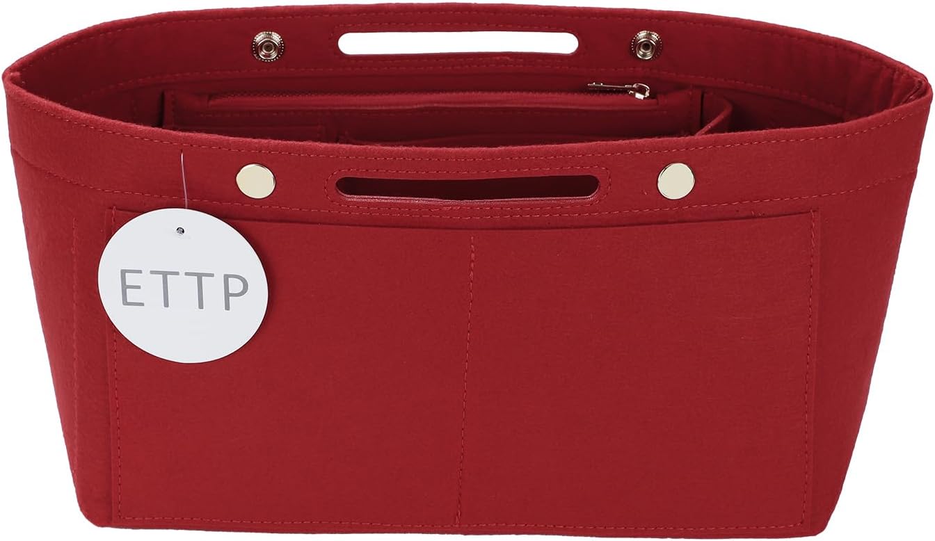 ETTP Purse Organizer Insert For Handbags, Felt Tote Bag Organizer Insert, Handbag Organizer, Compatible with Neverful Speedy and More, 6 Size (Medium,Black) ETTP Purse Organizer Insert For Handbags, Felt Tote Bag Organizer Insert, Handbag Organizer, Compatible with Neverful Speedy and More, 6 Size (Medium,Black)