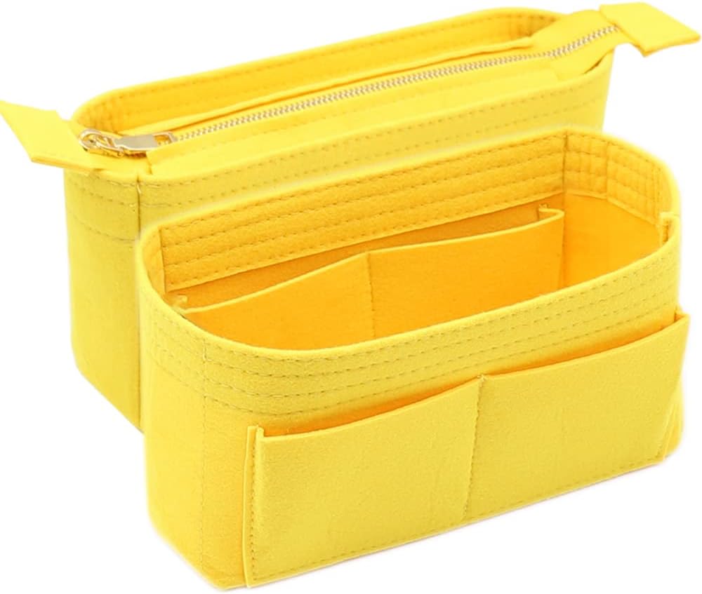 LEXSION Organizer,Bag Organizer,Insert purse organizer with 2 packs in one set fit NeoNoe Noé Series perfectly Black