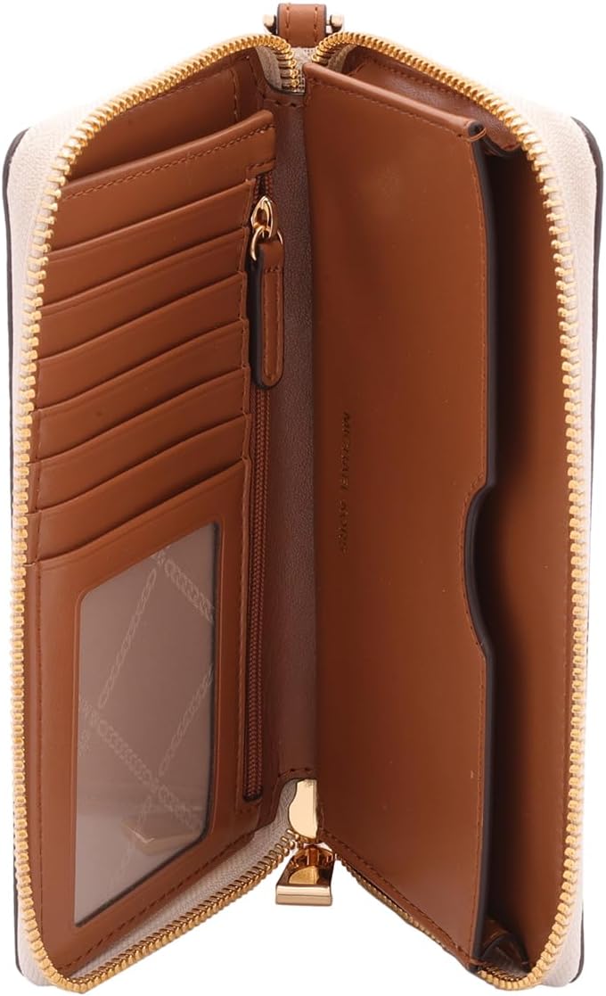 Michael Kors Jet Set Large Flat Multi Function Phone Case Vanilla One Size Michael Kors Jet Set Large Flat Multi Function Phone Case Vanilla One Size