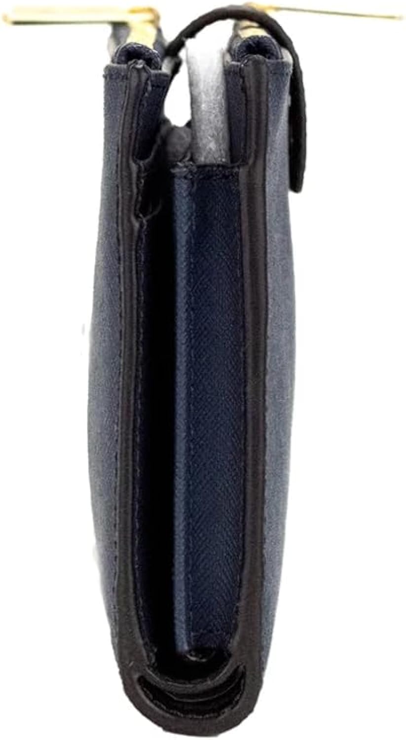 Michael Kors Jet Set Travel Double Zip Saffiano Leather Wristlet (Navy) Michael Kors Jet Set Travel Double Zip Saffiano Leather Wristlet (Navy)