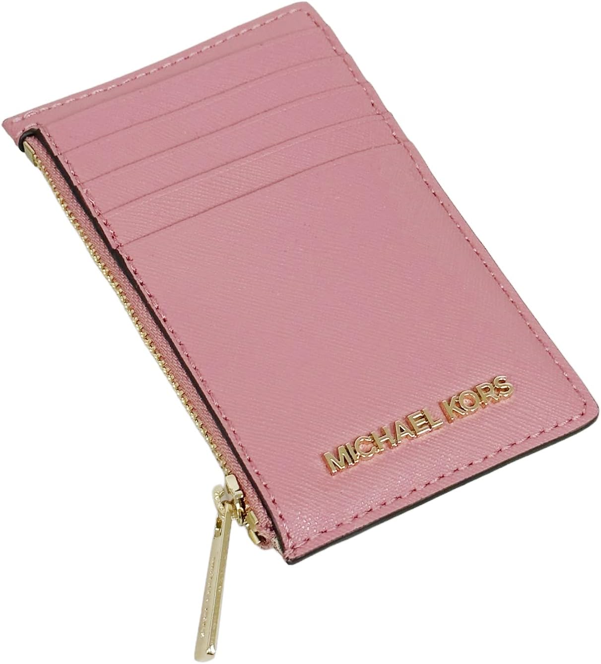 Michael Kors Jet Set Travel Medium Top Zip Card Case Wallet Coin Pouch Rose Pink Michael Kors Jet Set Travel Medium Top Zip Card Case Wallet Coin Pouch Rose Pink