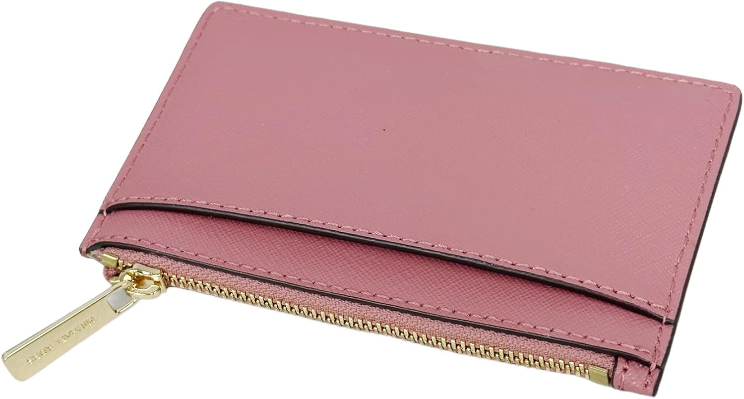 Michael Kors Jet Set Travel Medium Top Zip Card Case Wallet Coin Pouch Rose Pink Michael Kors Jet Set Travel Medium Top Zip Card Case Wallet Coin Pouch Rose Pink