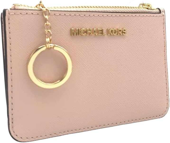 Michael Kors Jet Set Travel Small Top Zip Coin Pouch with ID Holder Saffiano Leather - Multiple Colors!!