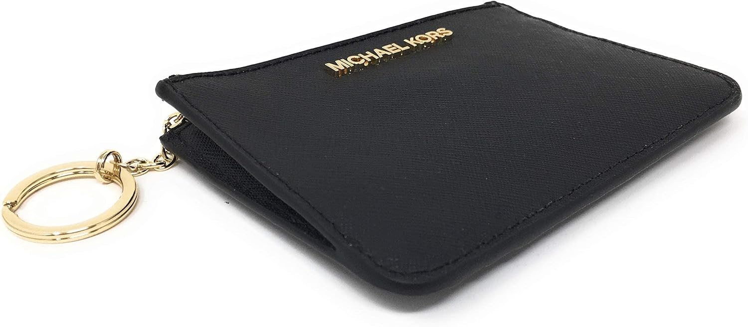 Michael Kors Jet Set Travel Small Top Zip Coin Pouch with ID Holder Saffiano Leather - Multiple Colors!!