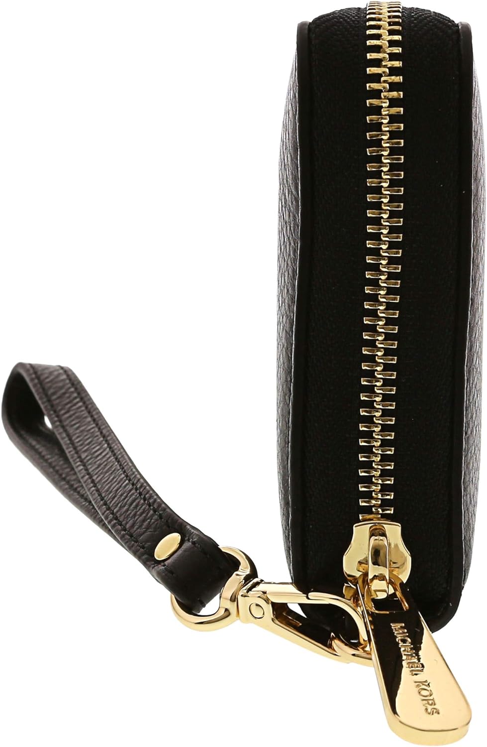 Michael Kors Womens Leather Jet Set Travel Zip Around Continental Wallet No Size ,Scratch-resistant (Black)