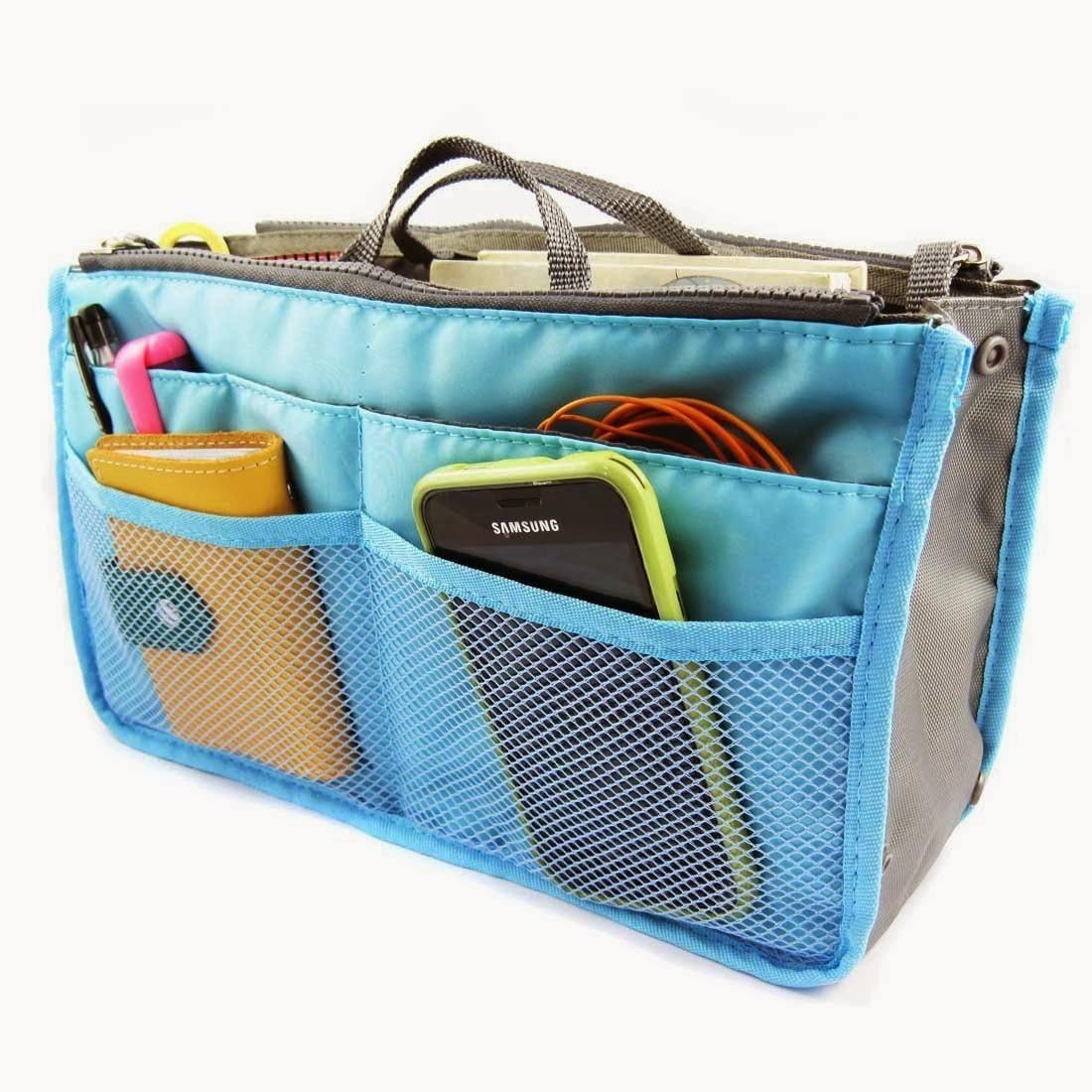purse organizer insert handbag make up bag pouch review