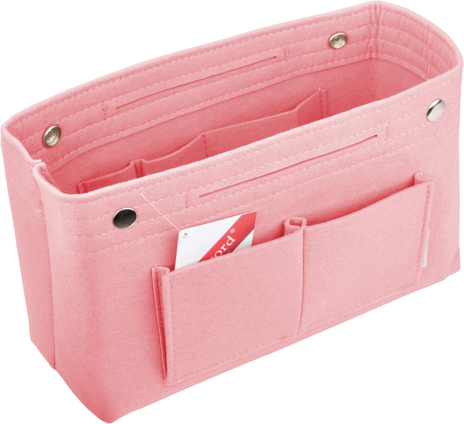 Vercord Mini Slim Small Felt Purse Organizer Insert Inside Handbag Tote Pocketbook for Women White Vercord Mini Slim Small Felt Purse Organizer Insert Inside Handbag Tote Pocketbook for Women White