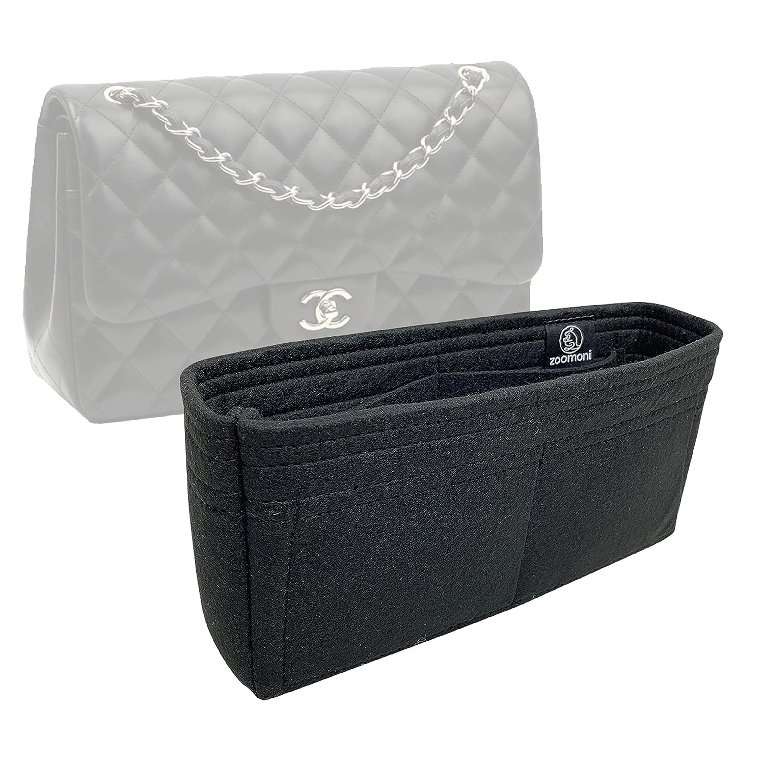 Bag Organizer for Chanel Classic Flap Medium - Premium Felt (Handmade/20 Colors)