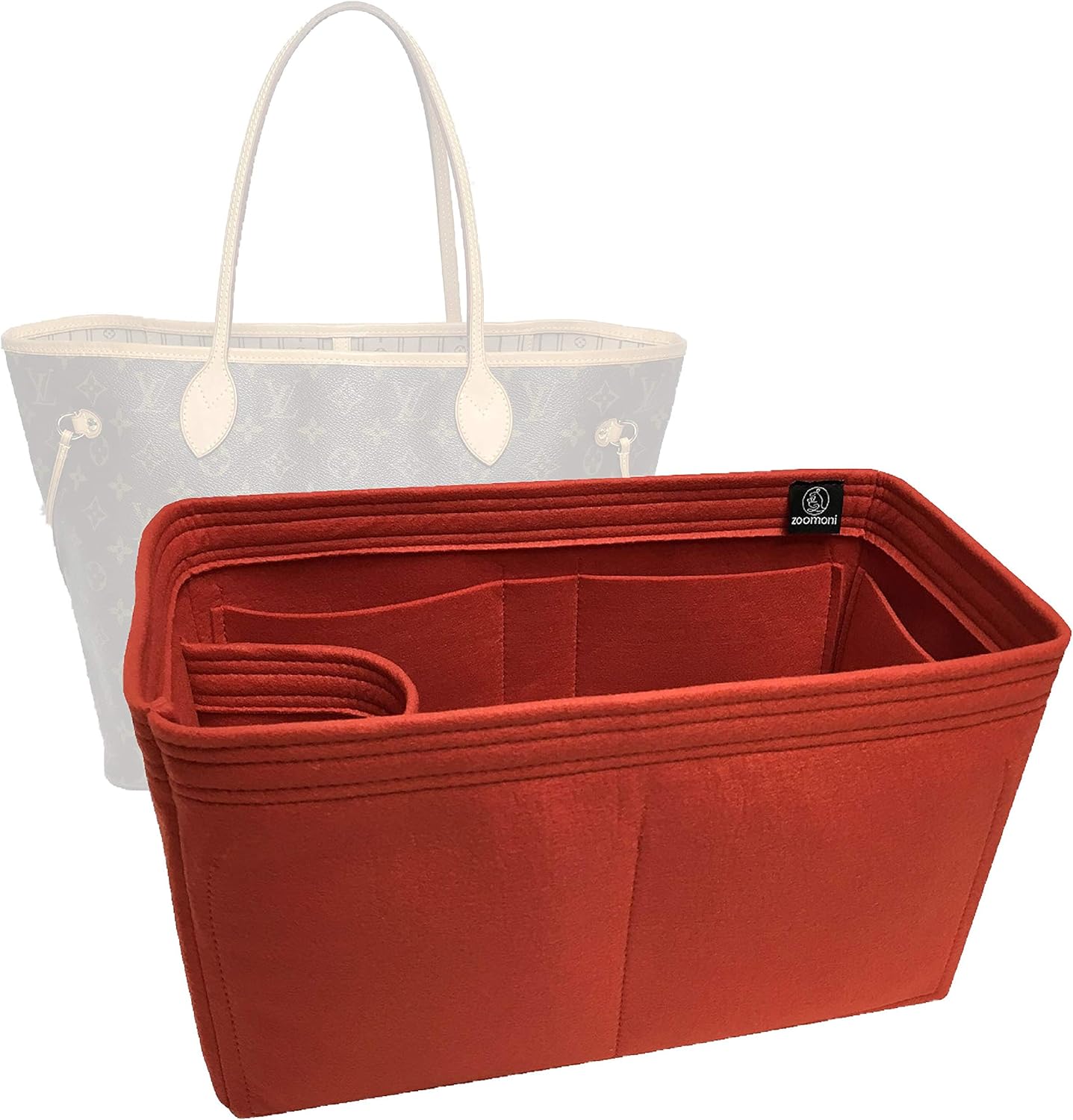 bag organizer for lv neverfull mm premium felt handmade20 colors