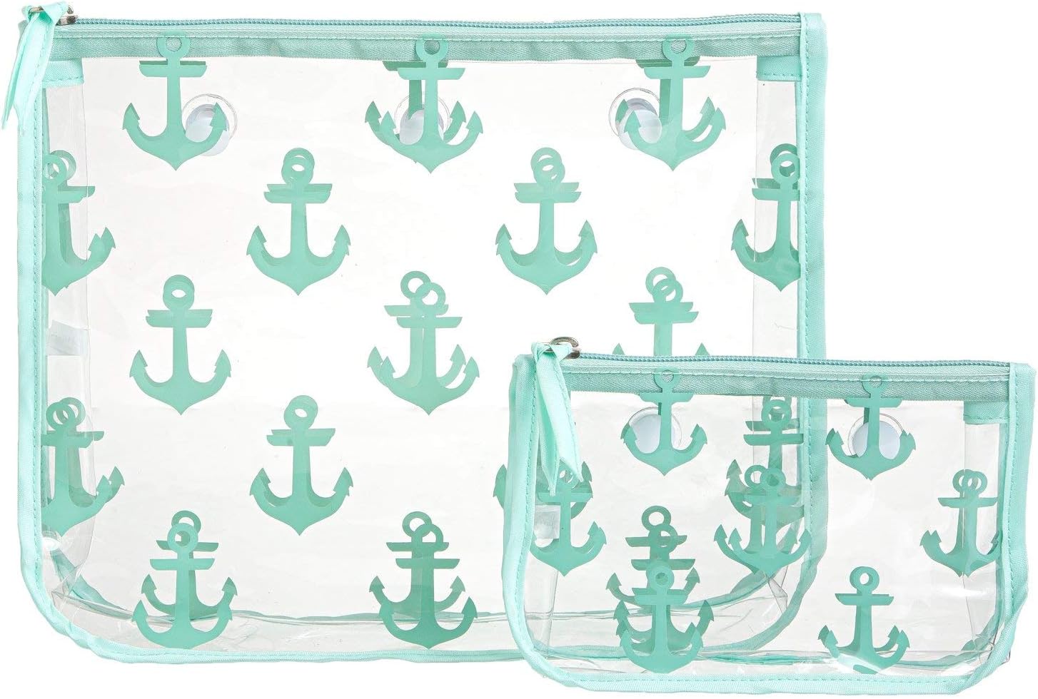 Clear Designer Zipper Insert (Set of 2) Travel Organizer Storage Pop In Original Bogg and Baby (Orange Popsicle)