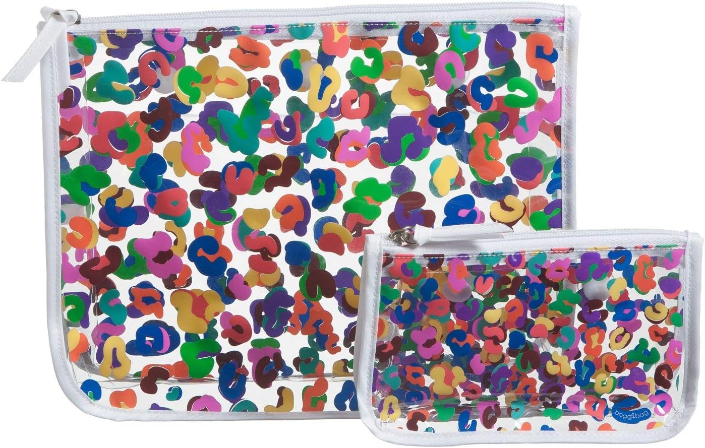 clear designer zipper insert set of 2 travel organizer storage pop in original bogg and baby orange popsicle