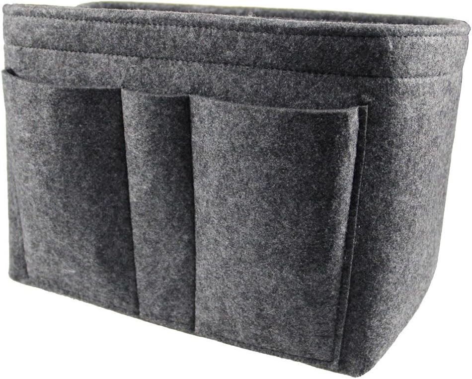 Felt Insert Bag Organizer for Handbag Tote Bag Purse Women Makeup Organizer Grey M Felt Insert Bag Organizer for Handbag Tote Bag Purse Women Makeup Organizer Grey M