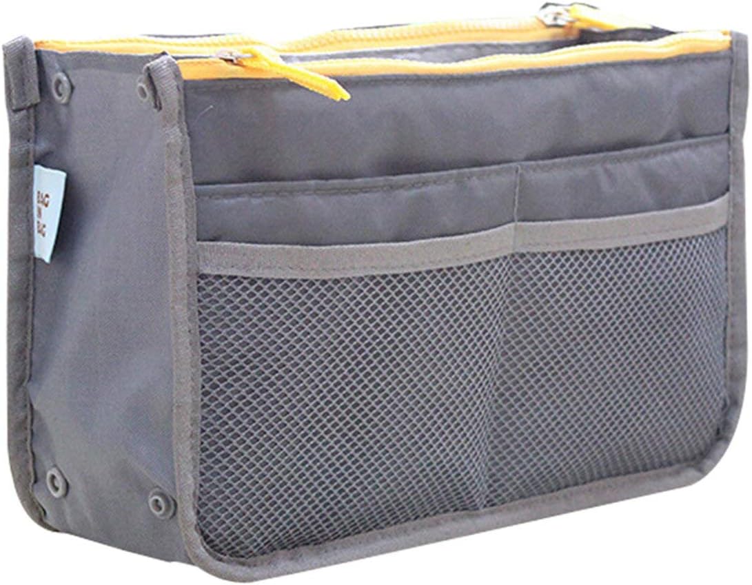 female tote organizer insert bag women travel insert organizer handbag purse large liner lady makeup cosmetic bag