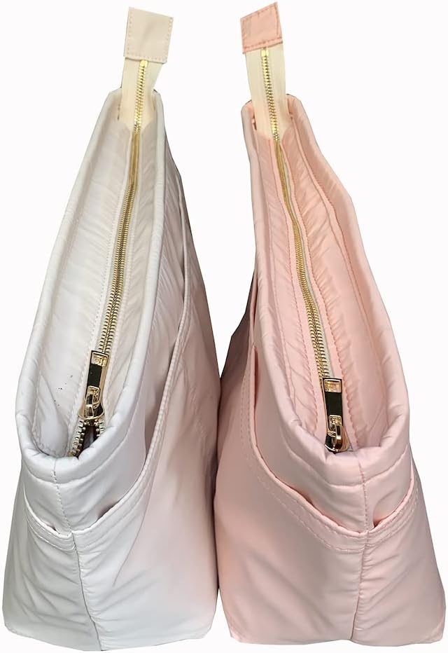 hkerui premium nylon insert bags organizer makeup handbag organize inner purse portable base shaper neverfull pm mm gm h 2