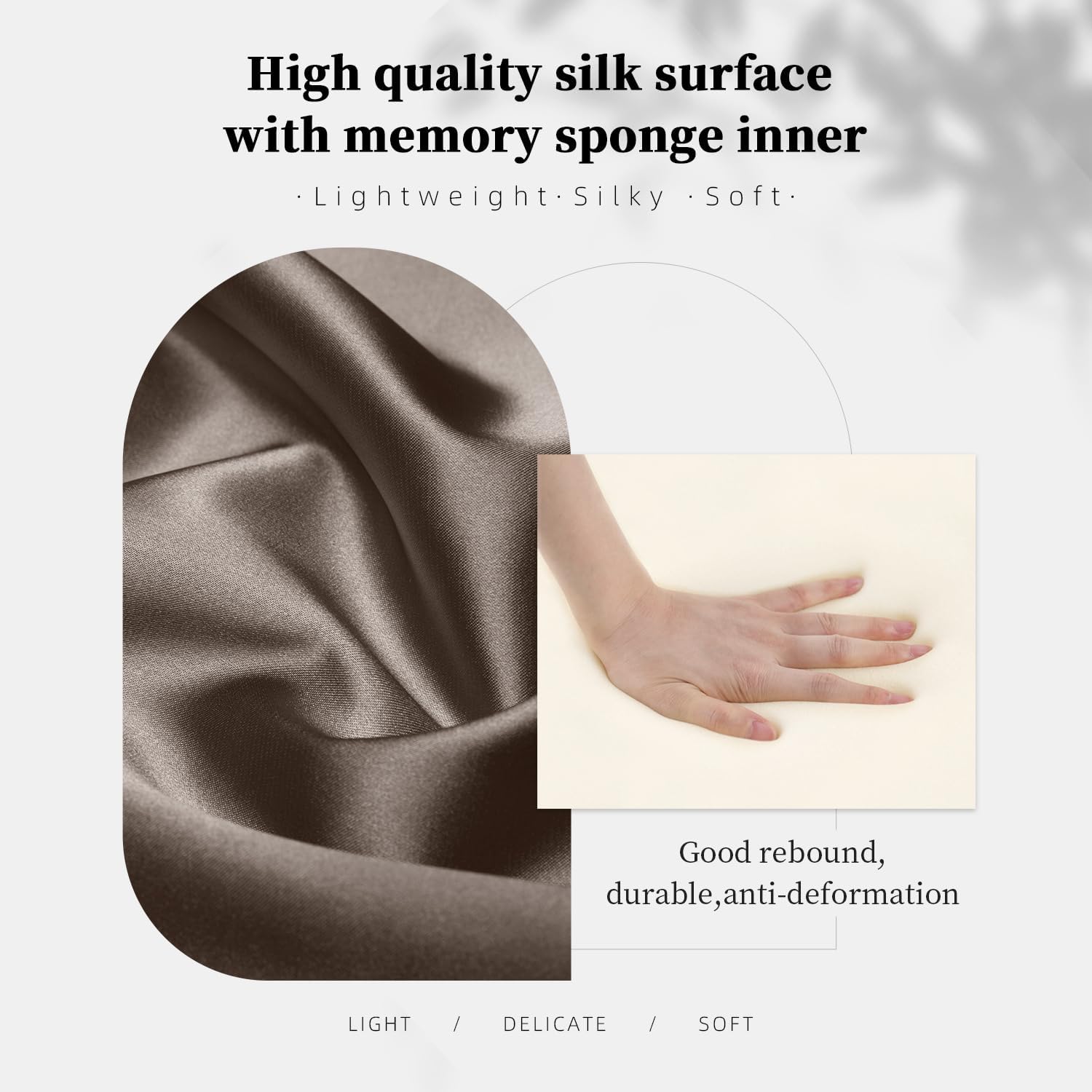 KINGS IN BAG Purse Handbag Shaper Pillow Insert for Women Bags, Luxury Bag Lightweight Shaper with Silky Satins, Fits for Kelly 2424-mini bags, Soft Memory Foam Inner(Etoupe grey, Kelly 2424-mini)