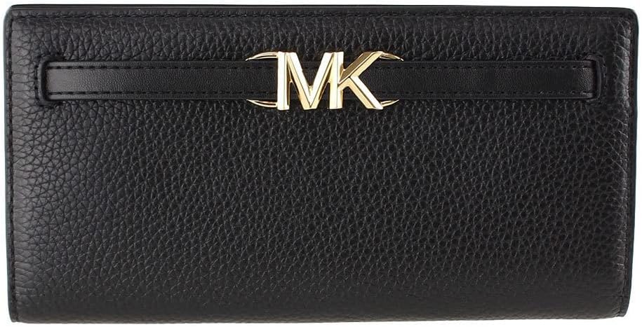 Michael Kors Large Snap Leather Wallet, Black Michael Kors Large Snap Leather Wallet, Black