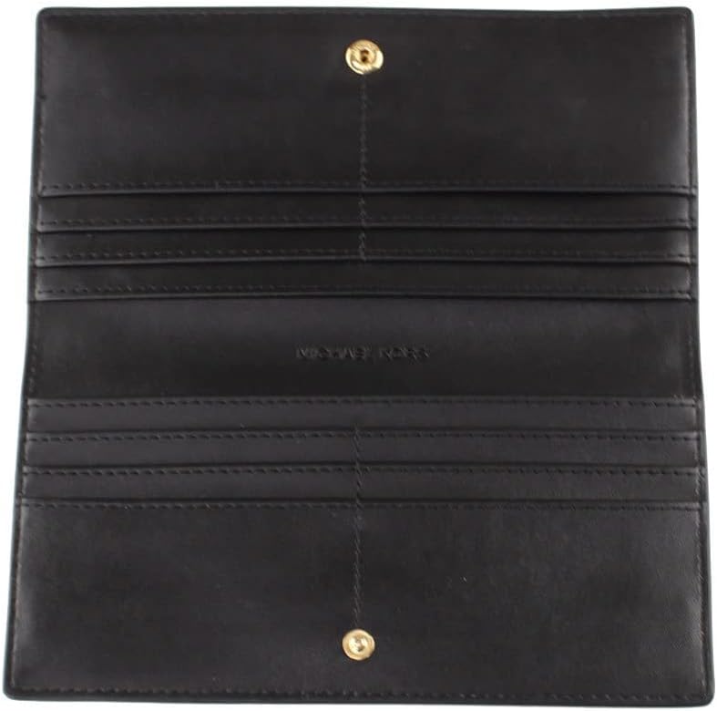 Michael Kors Large Snap Leather Wallet, Black Michael Kors Large Snap Leather Wallet, Black