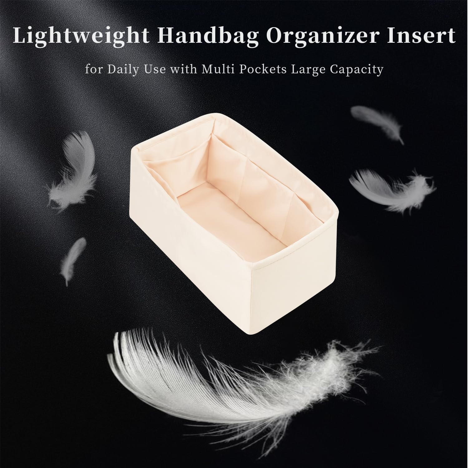 Organizer for Luxury Bag with Silky Satin, Tote Bag Inner and Purse Bags Storage Fit for Neonoe BB/MM/2022 MM Bags, 14 Pockets Capacity, Lightweight for Daily Use(Ruby, Neonoe MM)