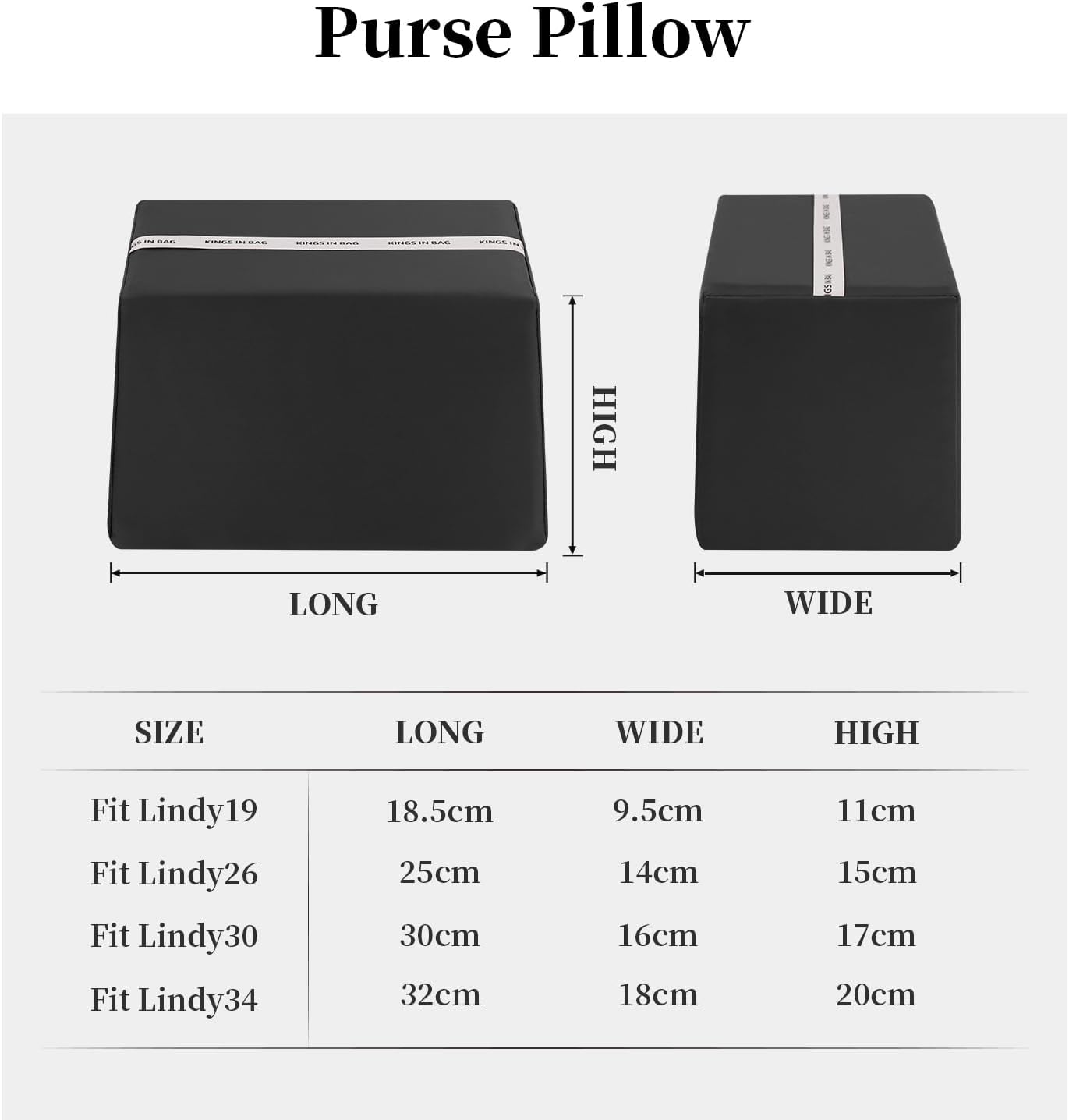purse handbag shaper pillow insert for women bags luxury bag lightweight shaper with silky satins fits for lindy19263034 4