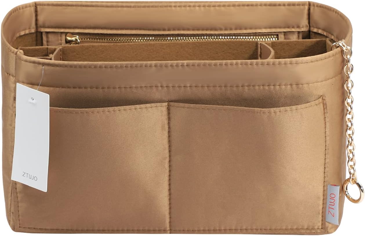 Purse Organizer Insert, Felt Purse Organizer with Zipper and Sewn Bottom Insert, Fit Speedy Neverfull Graceful,6 Sizes Purse Organizer Insert, Felt Purse Organizer with Zipper and Sewn Bottom Insert, Fit Speedy Neverfull Graceful,6 Sizes