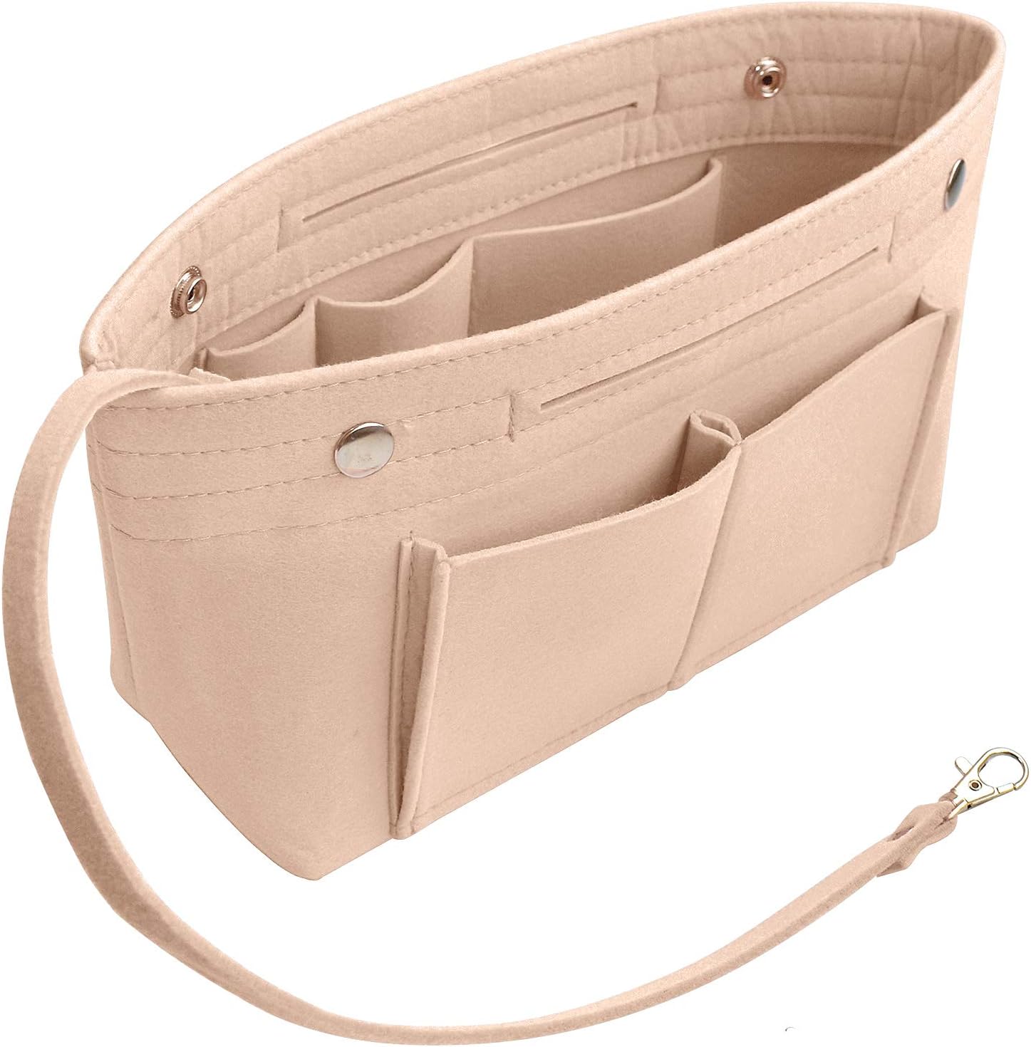 VANCORE Purse Organizer Insert for Handbags, Felt Bag Organizer for Tote  Purse, Tote Bag Organizer Insert Fit Speedy Neverful and More, Nude Small