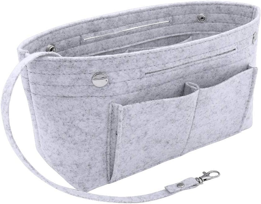 VANCORE Purse Organizer Insert for Handbags, Felt Bag Organizer for Tote  Purse, Tote Bag Organizer Insert Fit Speedy Neverful and More, Nude Small